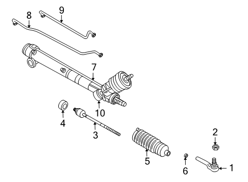 2009 Cadillac XLR Gear Kit,Steering (Remanufacture) Diagram for 19330432