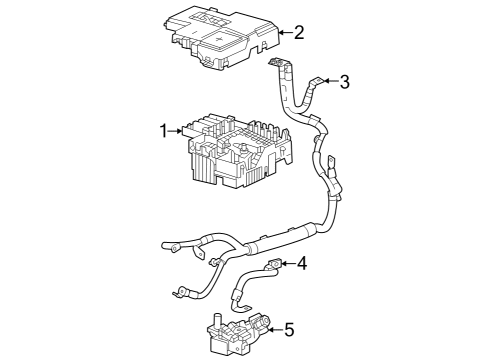 2024 Chevy Trax BLOCK ASM-BAT DISTRIBUTION FUSE Diagram for 42851593