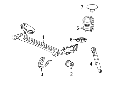 2009 Pontiac G5 Rear Suspension Diagram