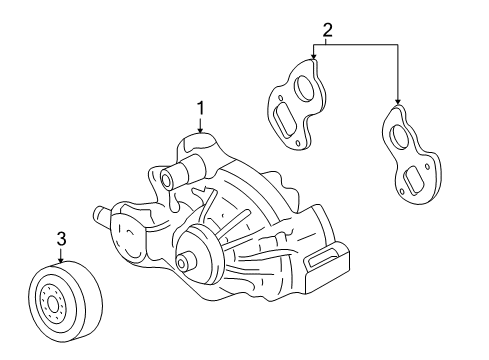 2011 Cadillac Escalade Cooling System, Radiator, Water Pump, Cooling Fan Diagram 2 - Thumbnail