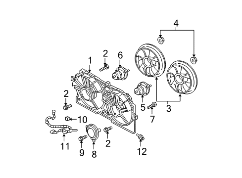 2004 Chevy Monte Carlo Cooling System, Radiator, Water Pump, Cooling Fan Diagram