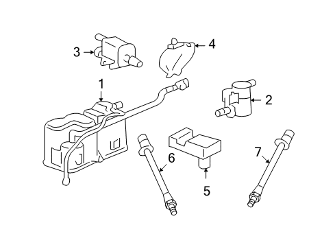 2009 Chevy Malibu Emission Components Diagram 1 - Thumbnail