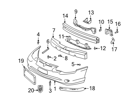 2001 Chevy Monte Carlo Front Bumper Diagram