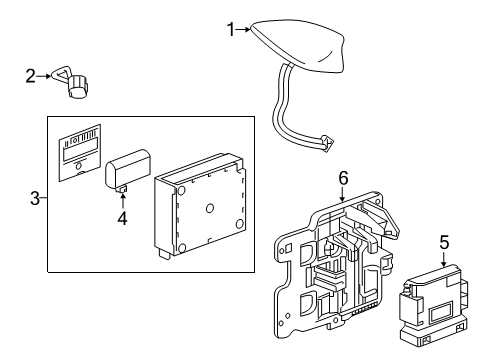 2022 Chevy Blazer Communication System Components Diagram