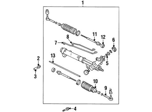 2000 Oldsmobile Intrigue P/S Pump & Hoses, Steering Gear & Linkage Diagram 2 - Thumbnail