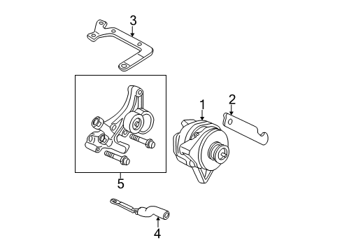 1997 Buick Park Avenue Belts & Pulleys, Maintenance Diagram 4 - Thumbnail