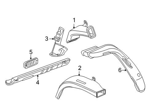 2009 Chevy Traverse Cover Assembly, Front Floor Panel Carpet Hole *Dark Titanium Diagram for 25887760