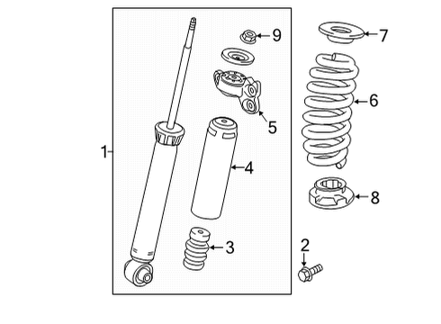 2023 Buick Envision Shocks & Components  Diagram 1 - Thumbnail