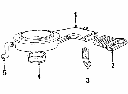 1985 Cadillac Fleetwood Air Inlet Diagram