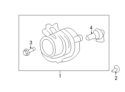 2013 Cadillac CTS Bulbs Diagram 2 - Thumbnail