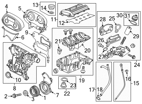 2016 Chevy Cruze Limited Engine Parts & Mounts, Timing, Lubrication System Diagram 2 - Thumbnail