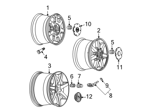 2006 Cadillac CTS Tire Pressure Monitoring Diagram