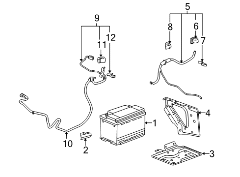 2013 Cadillac Escalade Hybrid Components, Battery, Cooling System Diagram 2 - Thumbnail