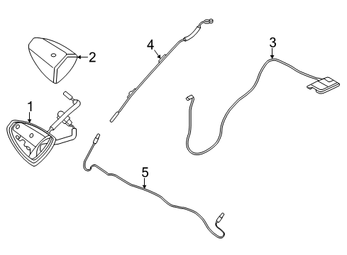 2016 Chevy City Express Cable Asm,Digital Radio Antenna Diagram for 19317251