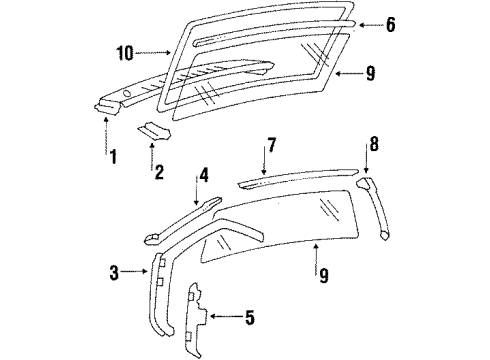 1987 Pontiac T1000 Arm Asm,Windshield Wiper Diagram for 20348265