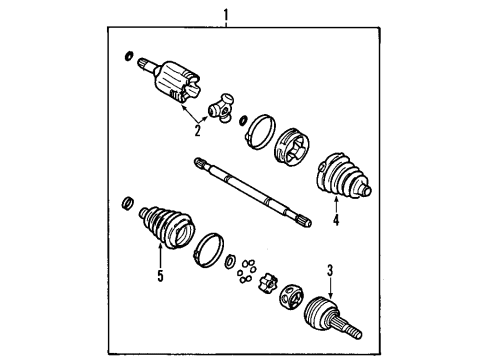 2003 Chevy Impala Front Axle Shafts & Joints, Drive Axles Diagram