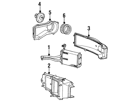 1990 Chevy S10 Heater Components Diagram