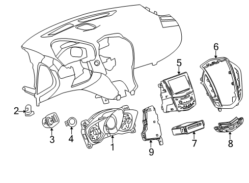 2014 Cadillac SRX Navigation System Diagram