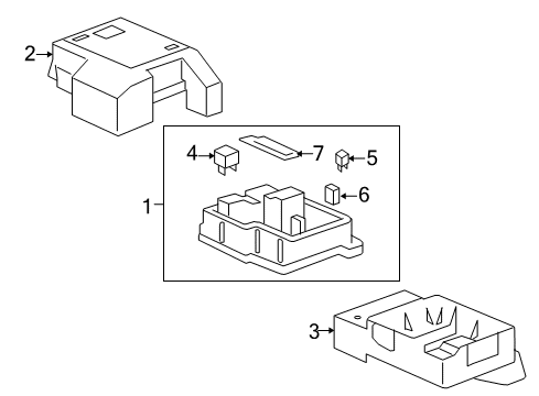 2009 GMC Yukon Fuse & Relay Diagram 1 - Thumbnail