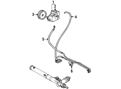 1995 Oldsmobile 88 Pump Assembly, P/S Diagram for 26046792