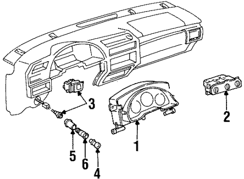 1999 Chevy Monte Carlo A/C & Heater Control Units Diagram