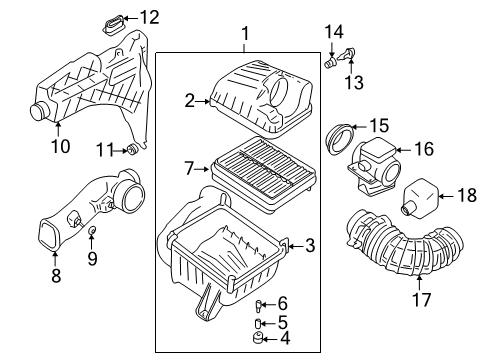 2003 Chevy Tracker Air Intake Diagram 1 - Thumbnail