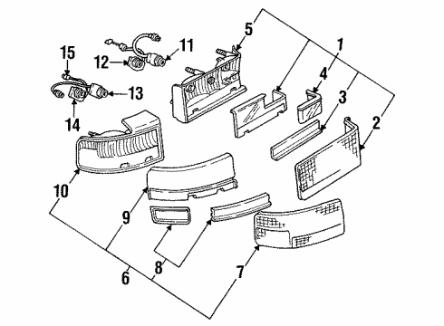 1995 Cadillac Seville Nut Hexagon Flanged Unthread Plastic Source Diagram for 20739862