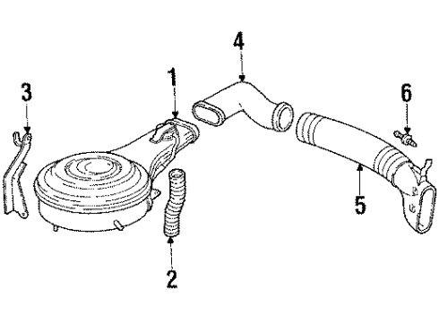 1985 Chevy S10 Filter,Air Diagram for 25041542