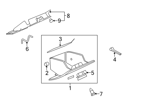 2010 Buick Lucerne Glove Box Diagram