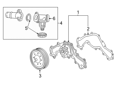 2023 GMC Acadia Water Pump Diagram 2 - Thumbnail