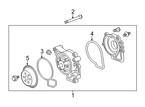 2016 Buick LaCrosse Cooling System, Radiator, Water Pump, Cooling Fan Diagram 1 - Thumbnail