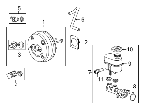 2009 GMC Sierra 1500 Vacuum Booster Diagram 2 - Thumbnail