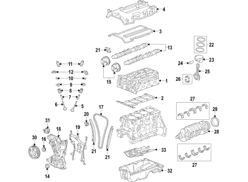 2020 Chevy Trax Engine Parts & Mounts, Timing, Lubrication System Diagram 2 - Thumbnail