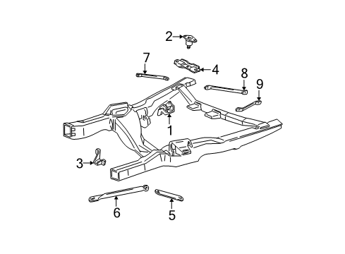 1990 Chevy Astro Engine Mounting Diagram 1 - Thumbnail