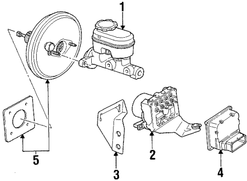 2001 Saturn SW2 Anti-Lock Brakes Diagram 1 - Thumbnail