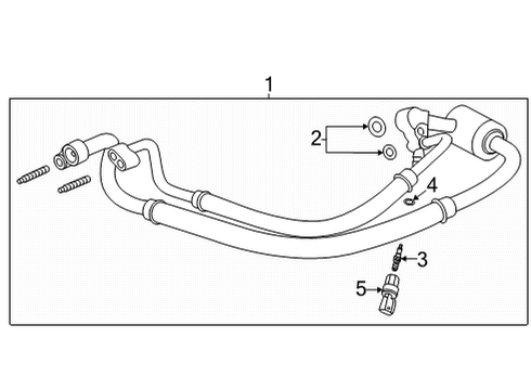 2024 Chevy Corvette Rear A/C Lines Diagram