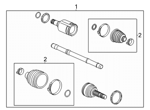 2021 Buick Encore GX Axle Shaft - Front Diagram 3 - Thumbnail