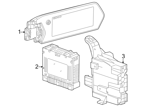 2024 Chevy Trailblazer MODULE ASM,RDO & INFOTAINMENT CONT ECCN=5A992 Diagram for 86797543