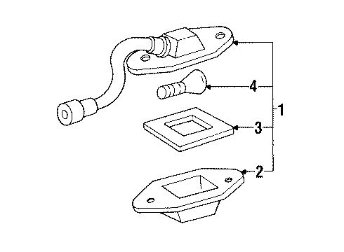 1994 GMC Jimmy License Lamps Diagram