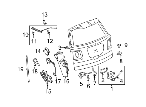 2009 Saturn Outlook Harness Assembly, Lift Gate Jumper Wiring Diagram for 20840594