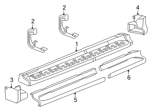 2006 GMC Yukon Running Board Diagram