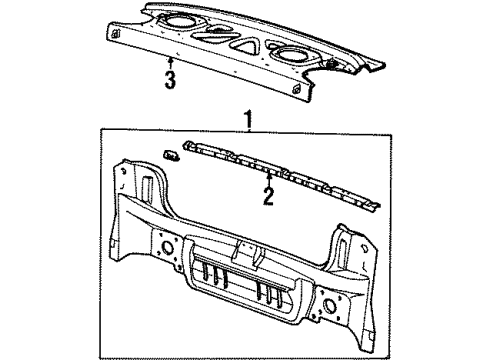 1998 Saturn SC2 Panel Asm,Rear End Diagram for 21123192