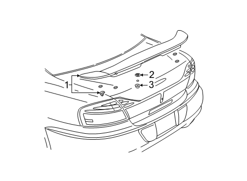 2000 Pontiac Bonneville Rear Spoiler Diagram