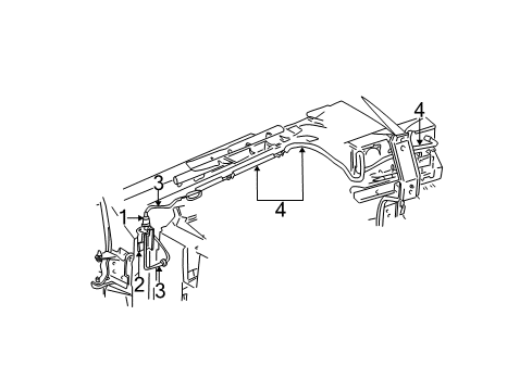 2002 Chevy Suburban 1500 Antenna & Radio Diagram