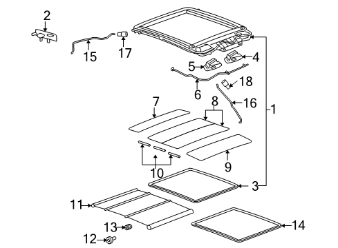 2005 Pontiac G6 Sunroof  Diagram