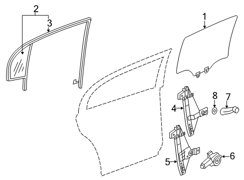 2007 Chevy Cobalt Rear Door Diagram 1 - Thumbnail