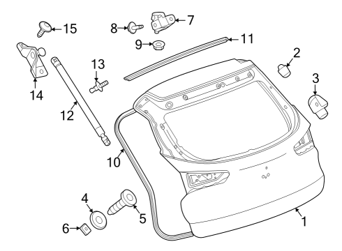 2024 Buick Encore GX Gate & Hardware Diagram 1 - Thumbnail