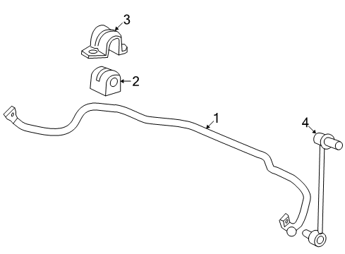 2005 Pontiac Montana Front Suspension, Control Arm, Stabilizer Bar Diagram 5 - Thumbnail