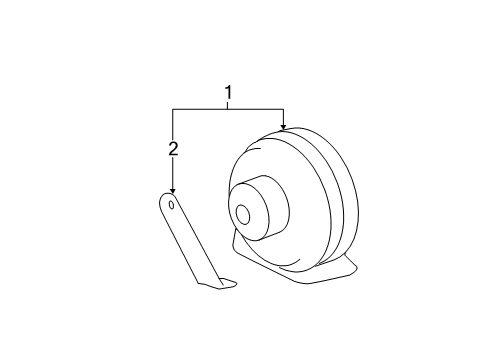 2013 GMC Sierra 2500 HD Horn Diagram 2 - Thumbnail