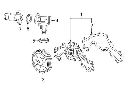 2017 Cadillac CT6 Cooling System, Radiator, Water Pump, Cooling Fan Diagram 3 - Thumbnail